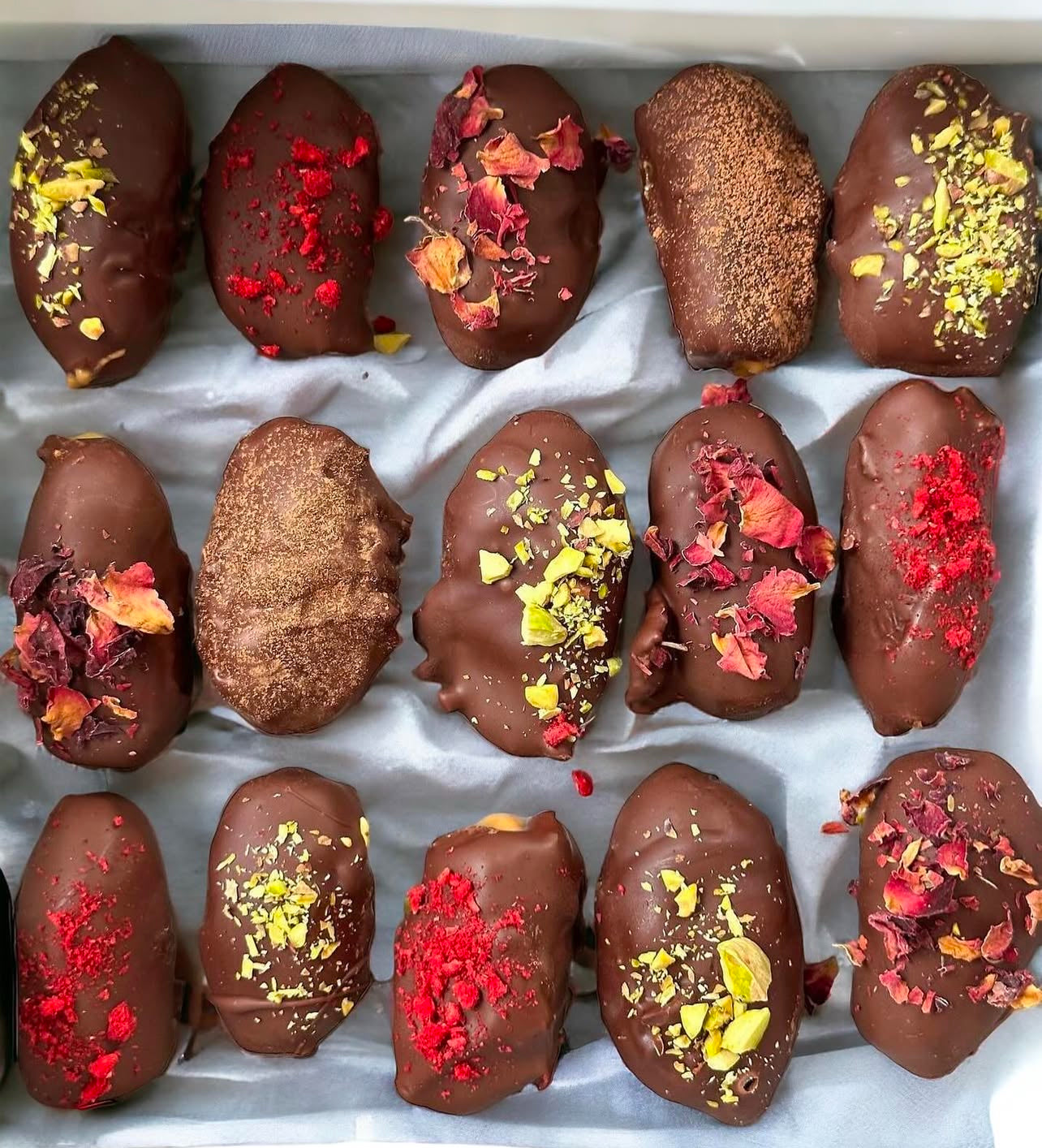 Vegan Chocolate Covered Stuffed Dates