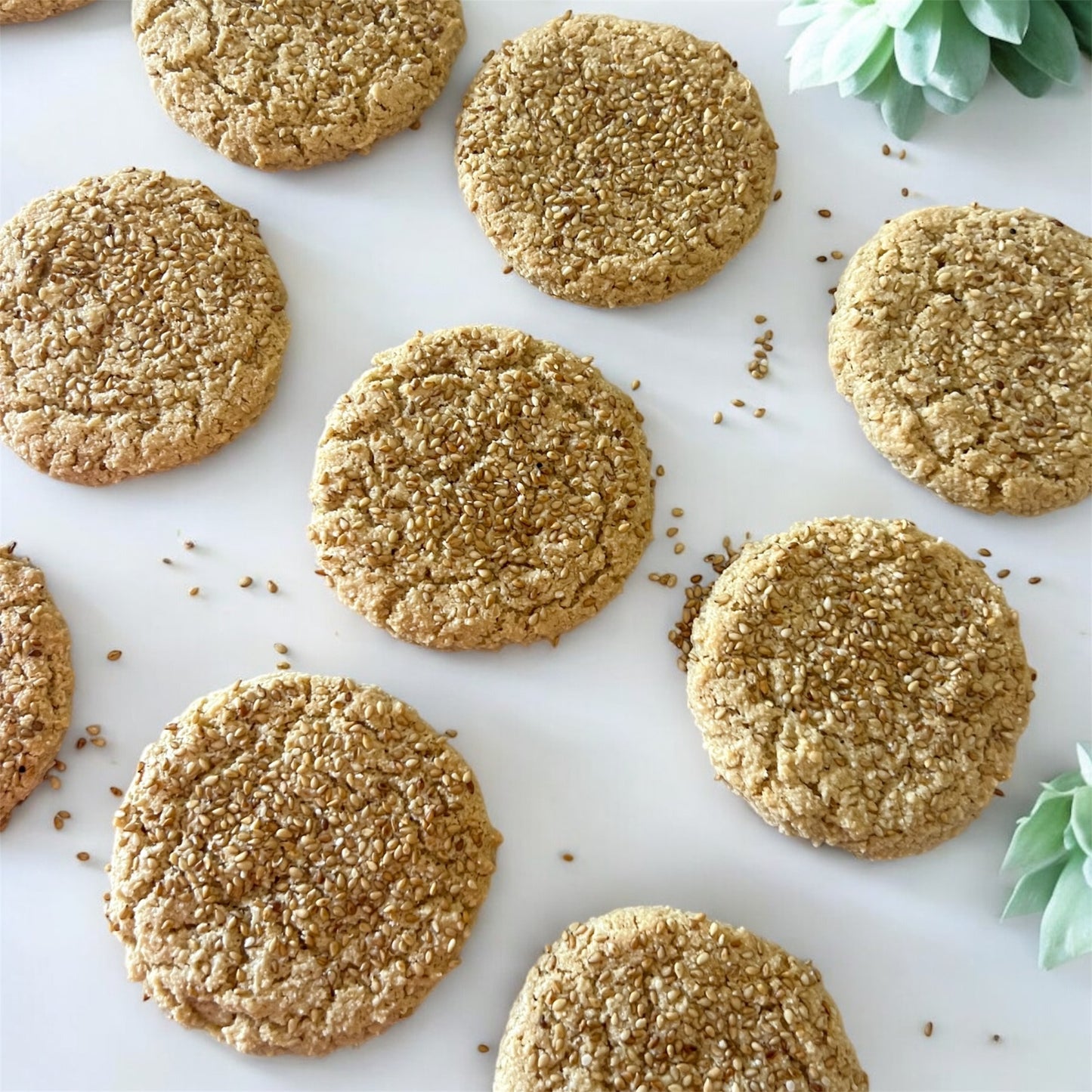 Vegan Sesame Tahini Cookies