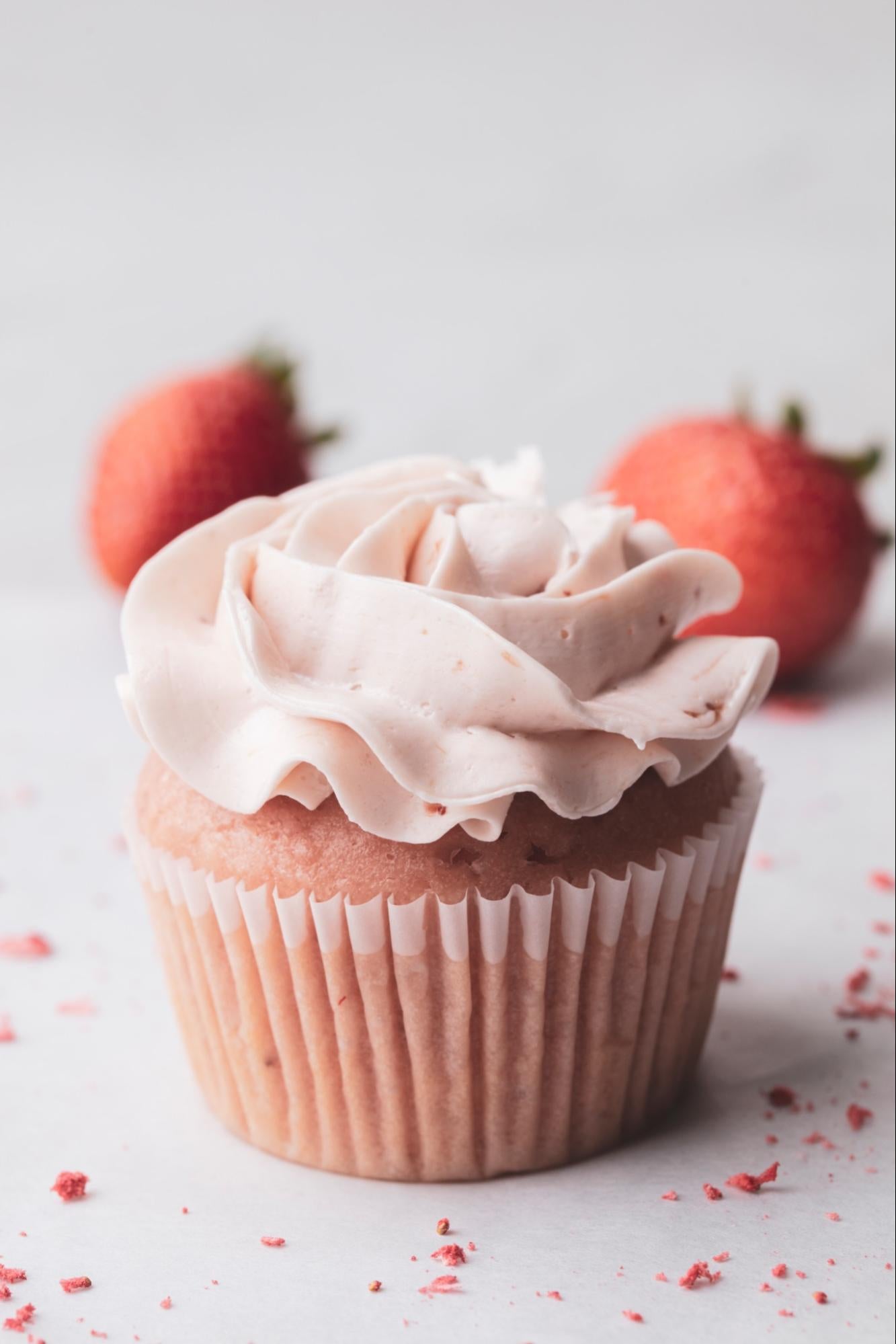 Vegan Strawberry Cupcakes